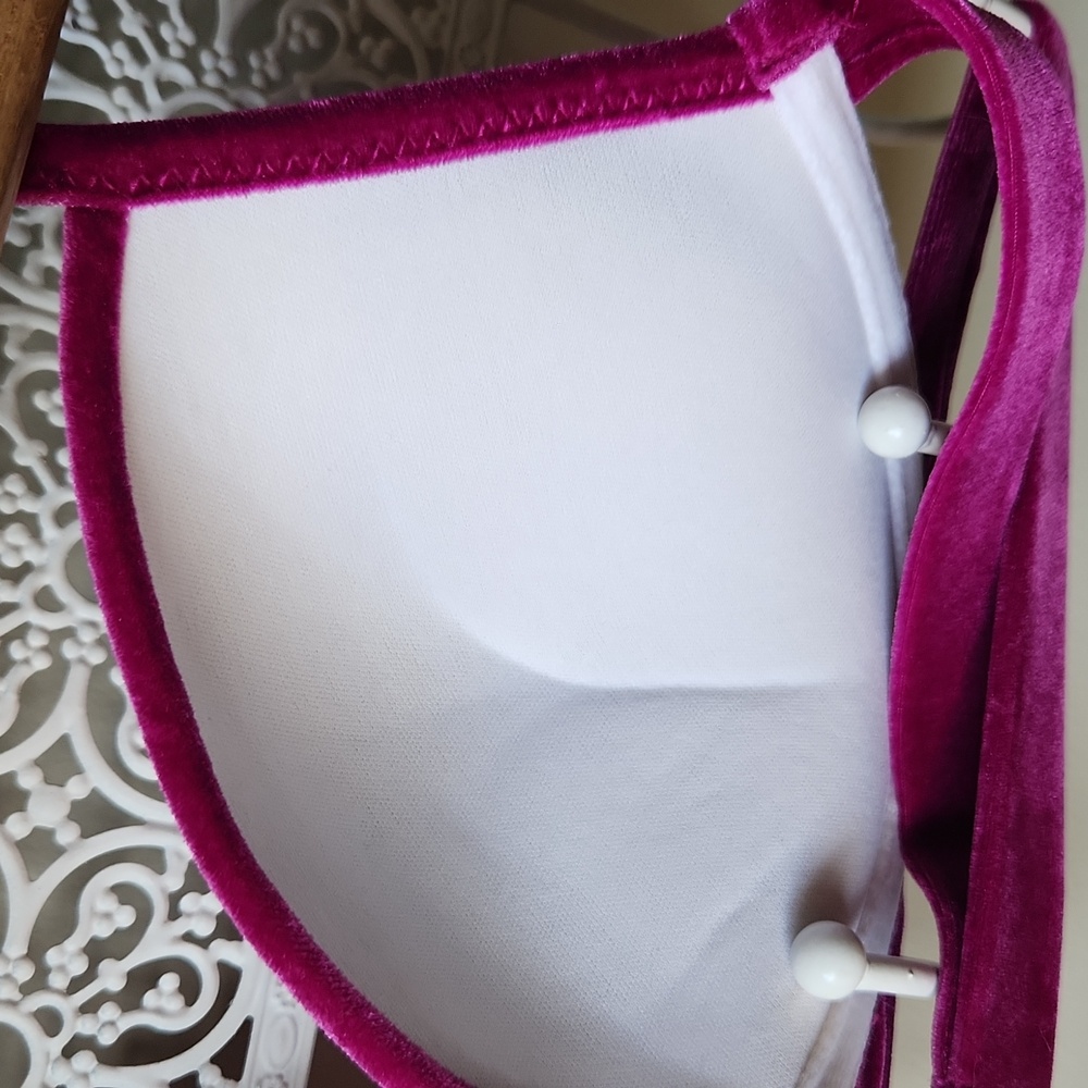 PINK Victoria’s Secret Velvet‎ bikini Top Push-up Fuschia sz S - Picture 9 of 14
